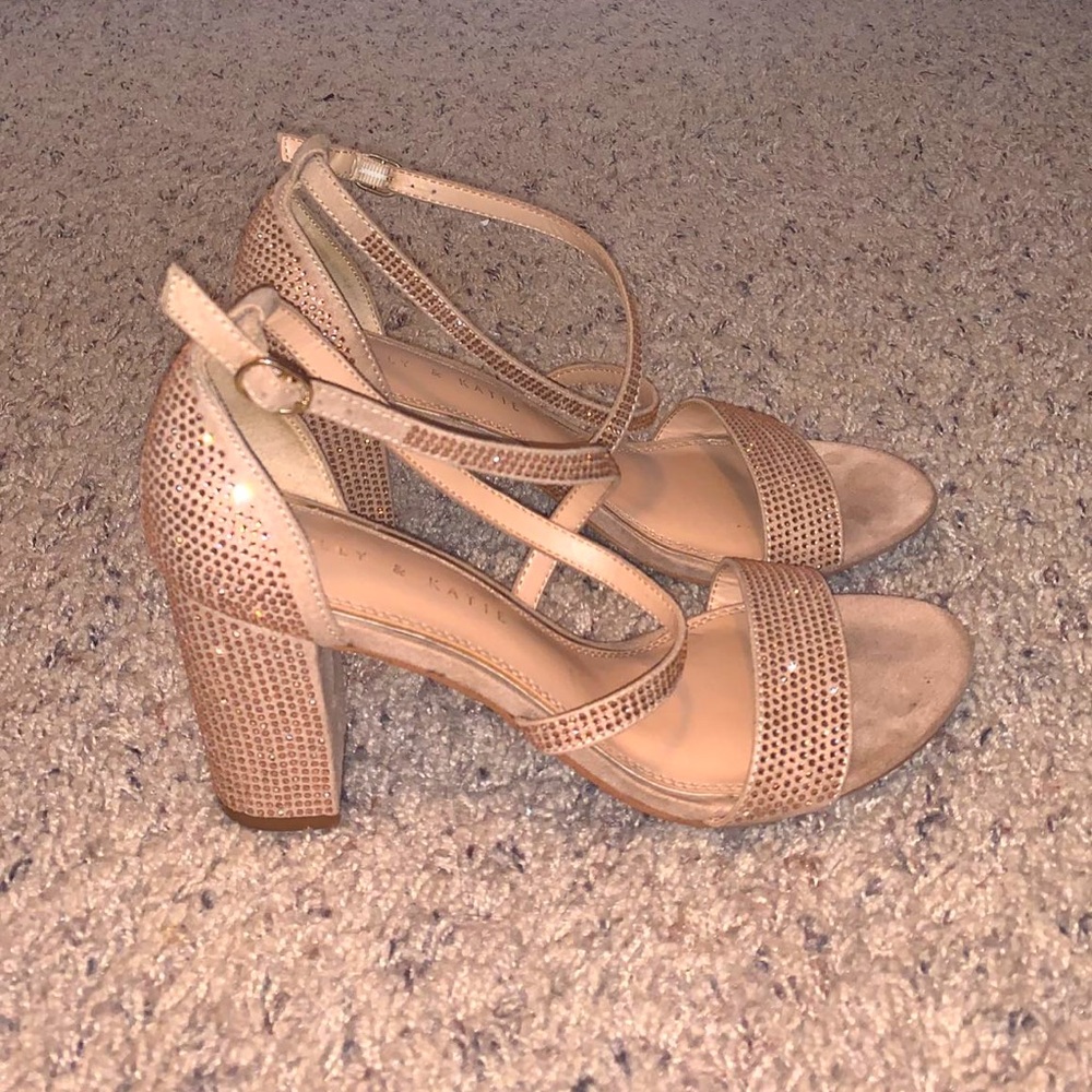 Reflective Rhinestoned Heels - Picture 2 of 6